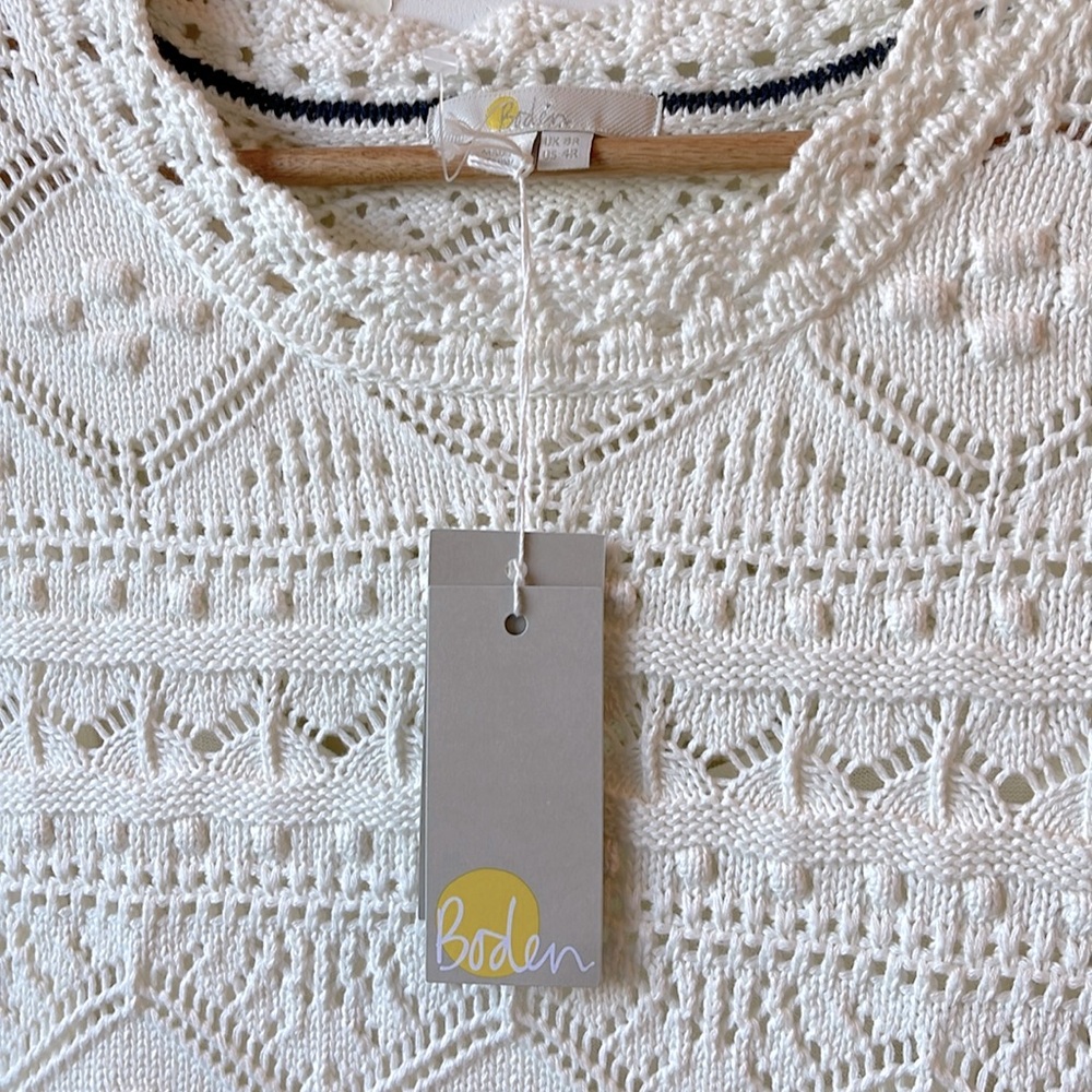 BODEN Claudia Textured Knitted Dress 100% Cotton - Picture 7 of 10